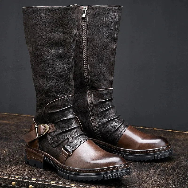 Chic Winter High Boots For Men