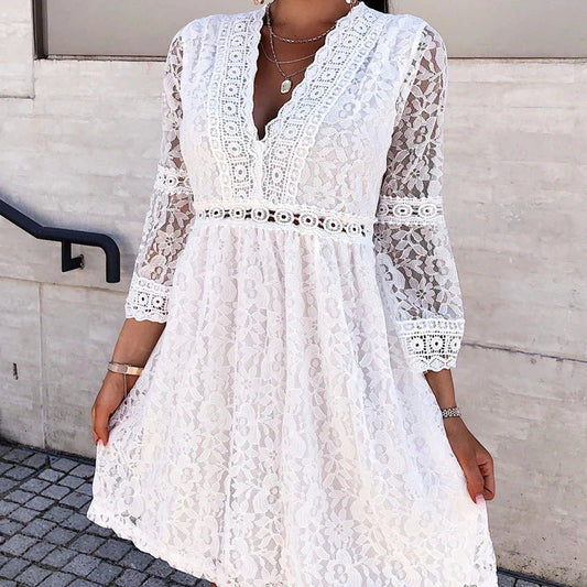 Christy Women's White Summer Dress