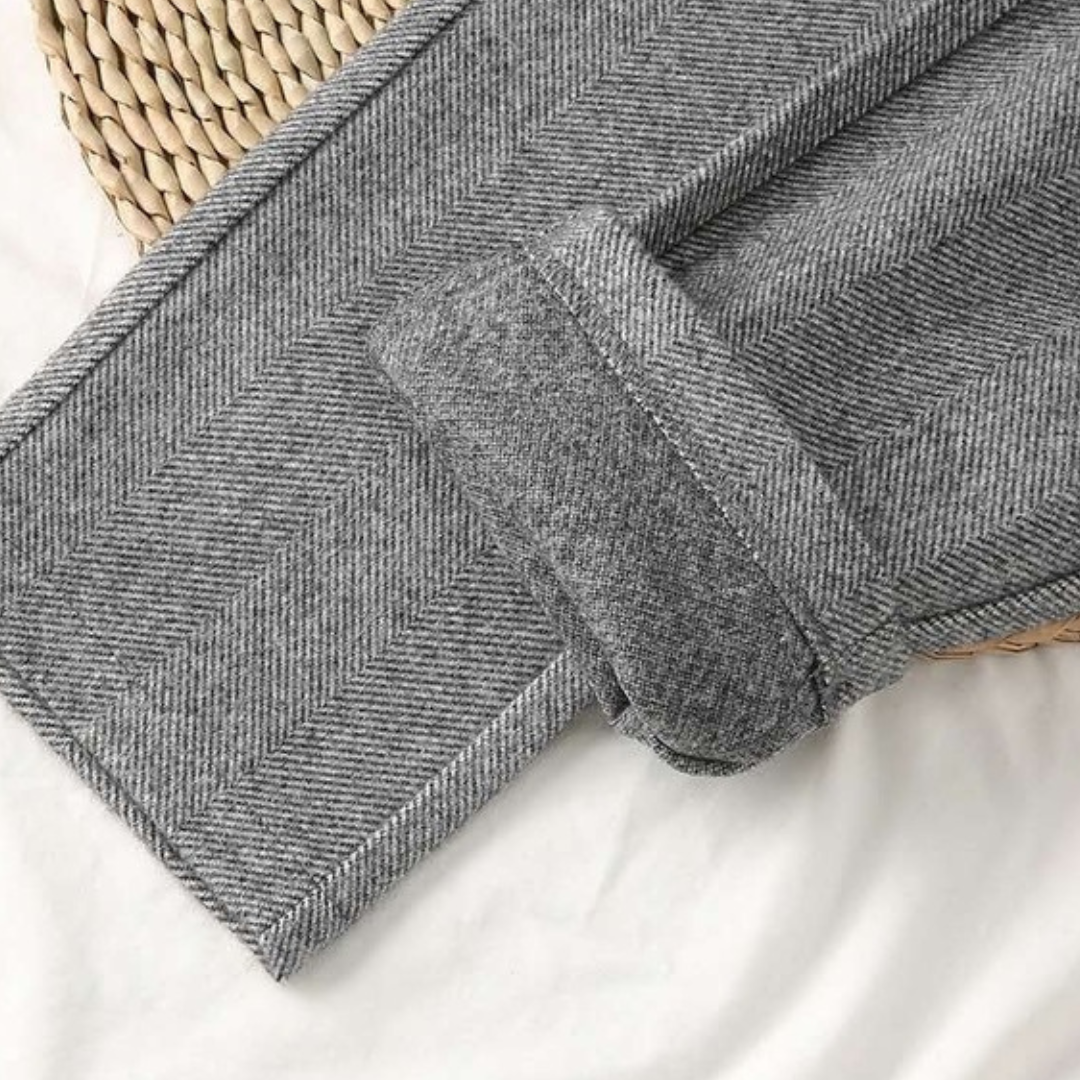 Hauzes | Chic Winter Wool Pants For Women Comfortable & Warm