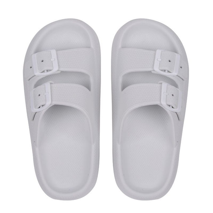Double Buckle Platform Sandals for Unisex