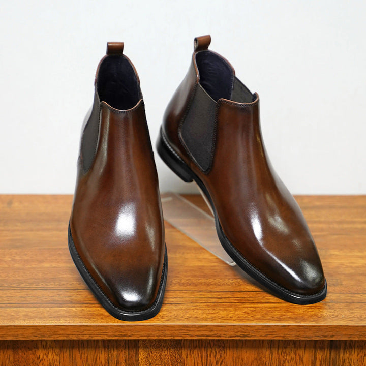 Elastic Side Chelsea Boots for Men