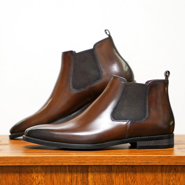 Elastic Side Chelsea Boots for Men