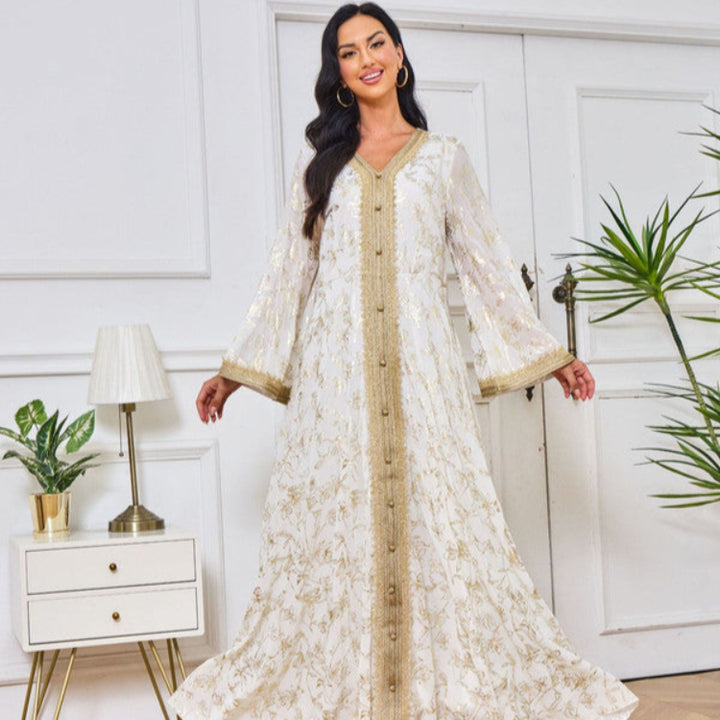 Floral Lace Maxi Dress for Women