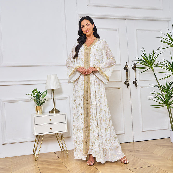 Floral Lace Maxi Dress for Women