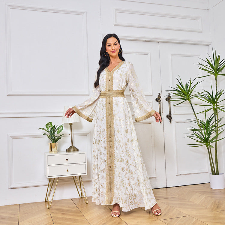 Floral Lace Maxi Dress for Women