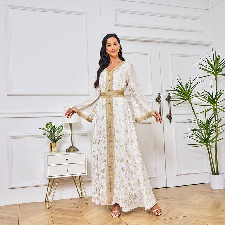 Floral Lace Maxi Dress for Women