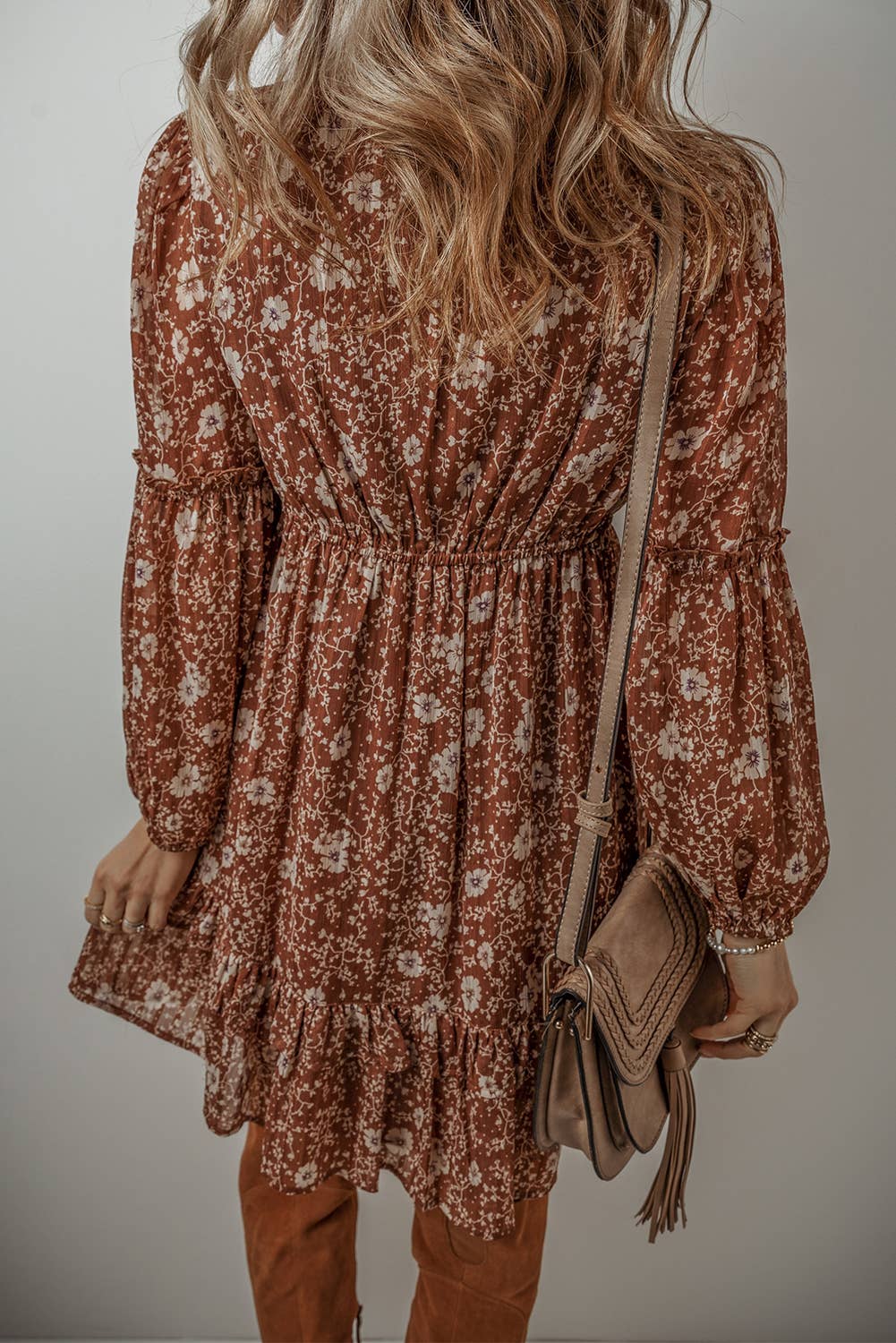 Floral Tiered Mini Dress for Women