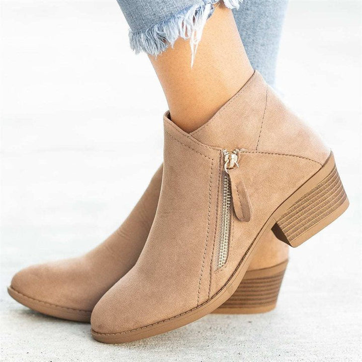 Stylish suede boots for the autumn