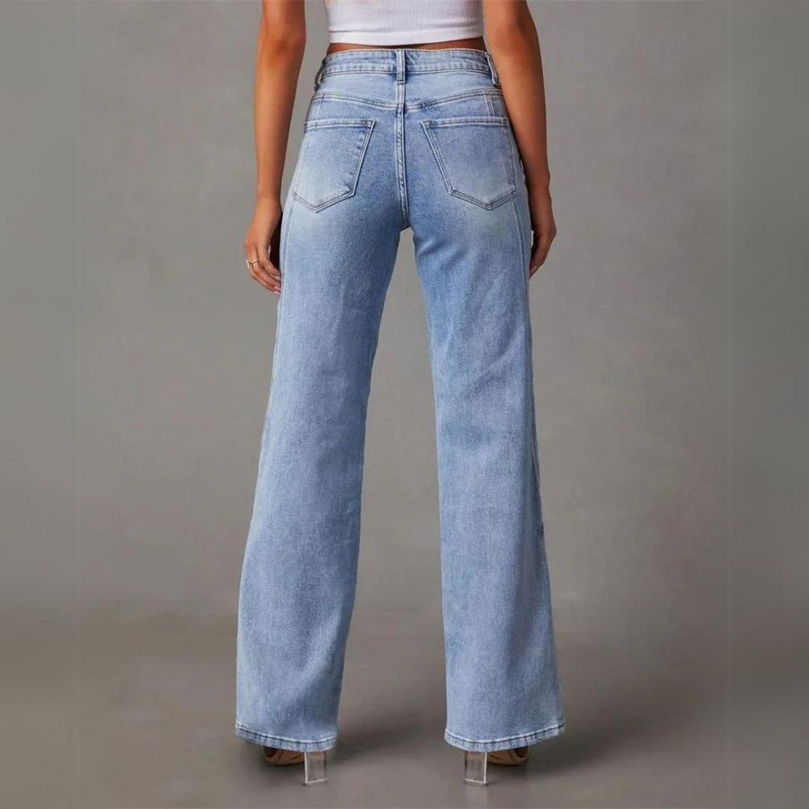 High-Waisted Wide-Leg Jeans for Women