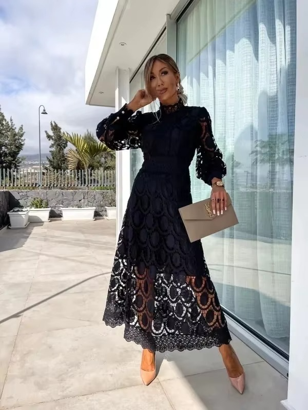 Lace Midi Dress Women | Midi Layer