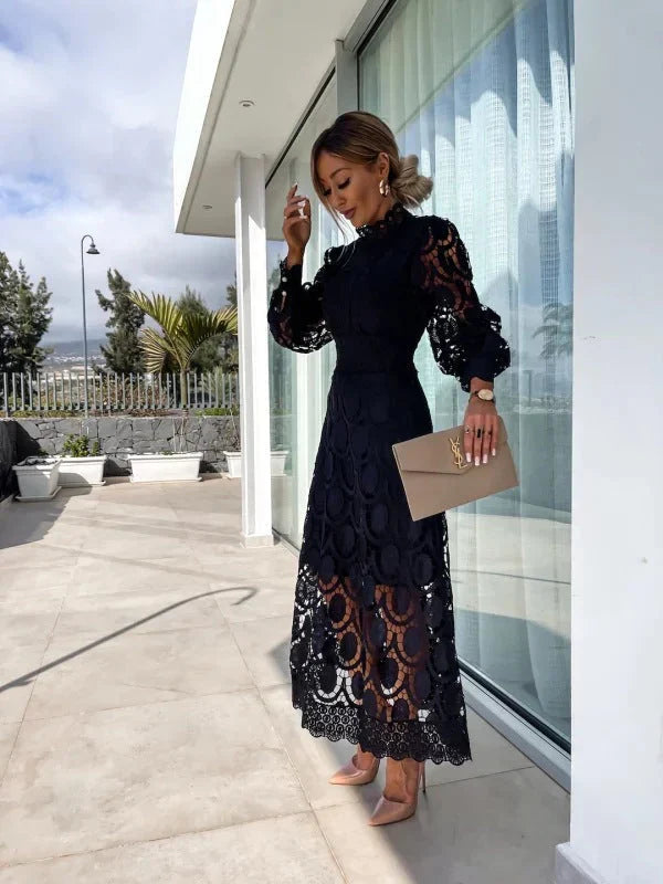 Lace Midi Dress Women | Midi Layer