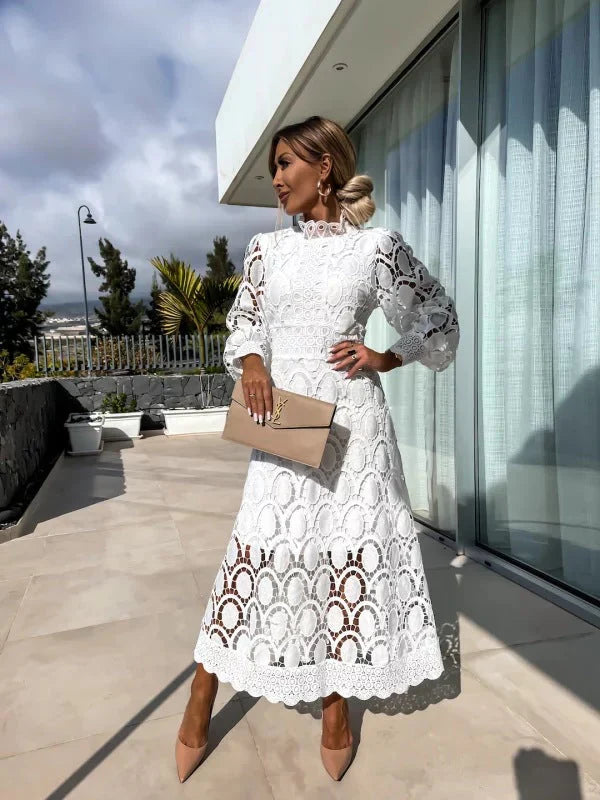 Lace Midi Dress Women | Midi Layer