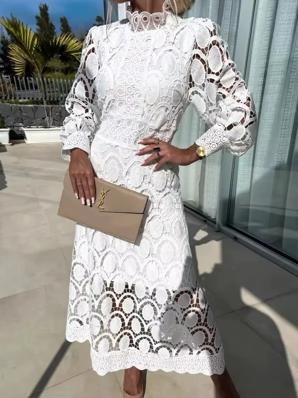 Lace Midi Dress Women | Midi Layer