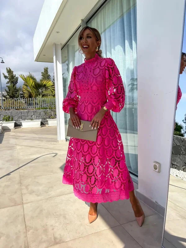 Lace Midi Dress Women | Midi Layer
