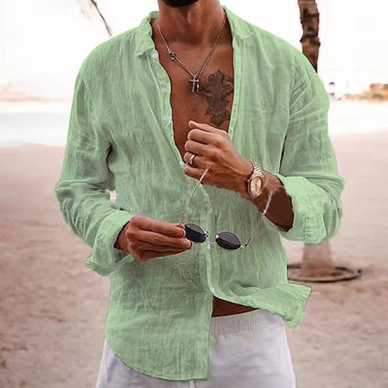 Leodi Casual Men's Cotton Shirt