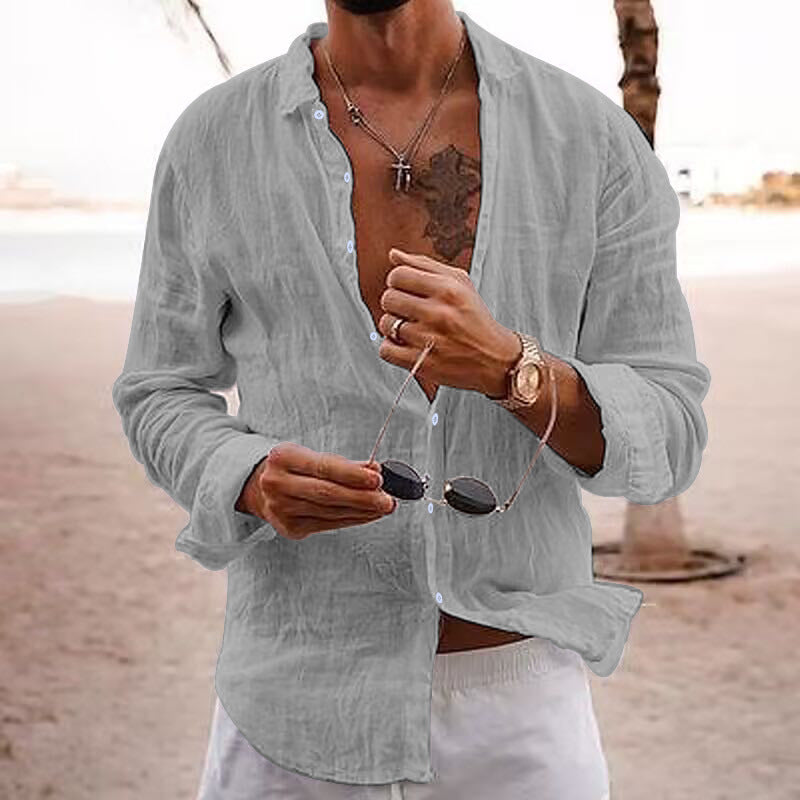 Leodi Casual Men's Cotton Shirt