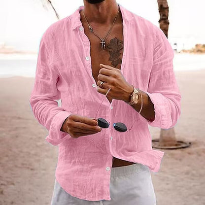 Leodi Casual Men's Cotton Shirt