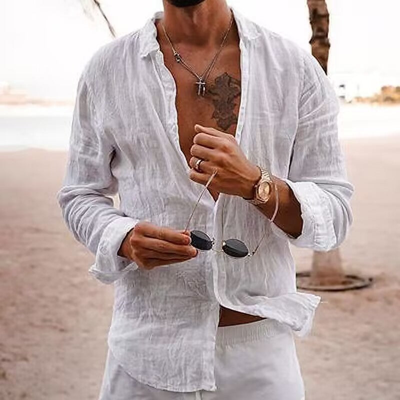 Leodi Casual Men's Cotton Shirt