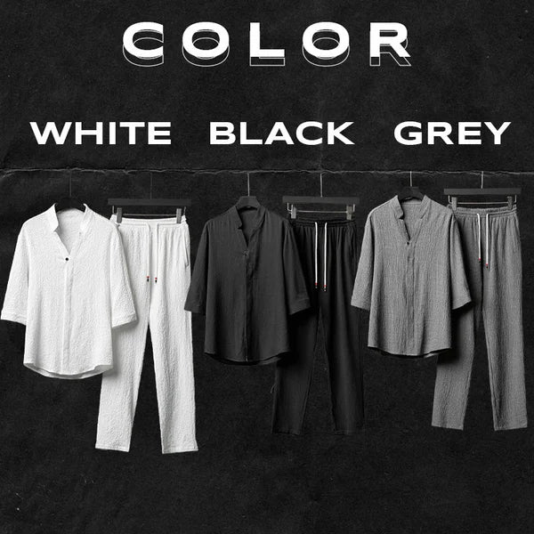 Linen Set for Men in Summer