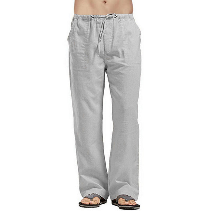 Loose-Fit Straight-Leg Long Pants for Men