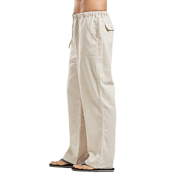 Loose-Fit Straight-Leg Long Pants for Men