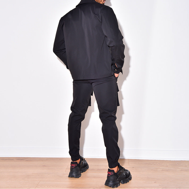 Mareno Homme Two-Piece Cargo Suit