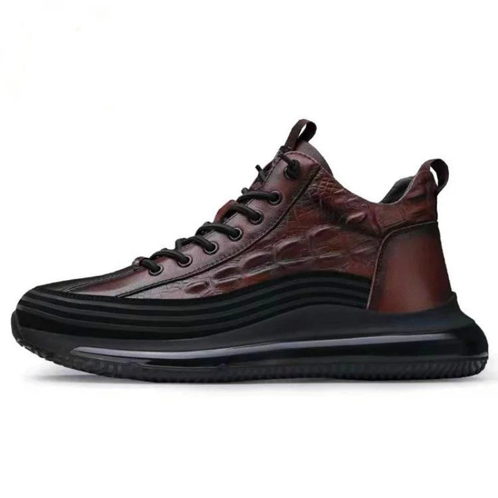 Men's Casual Cowhide Leather Shoes With Air Cushions