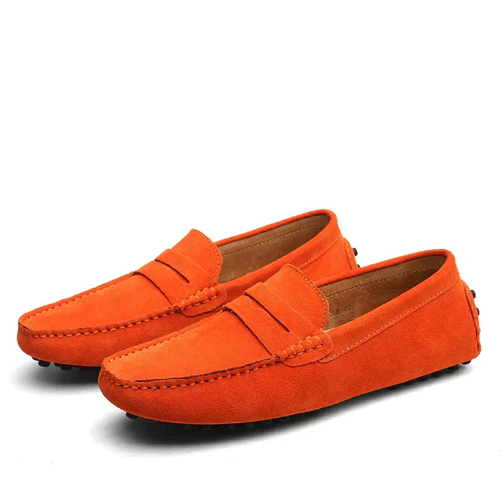Men’s Slip-On Loafers - Matte Texture & Structured Profile