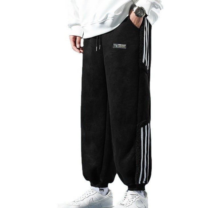 Stylish Sherpa-Lined Joggers for Men