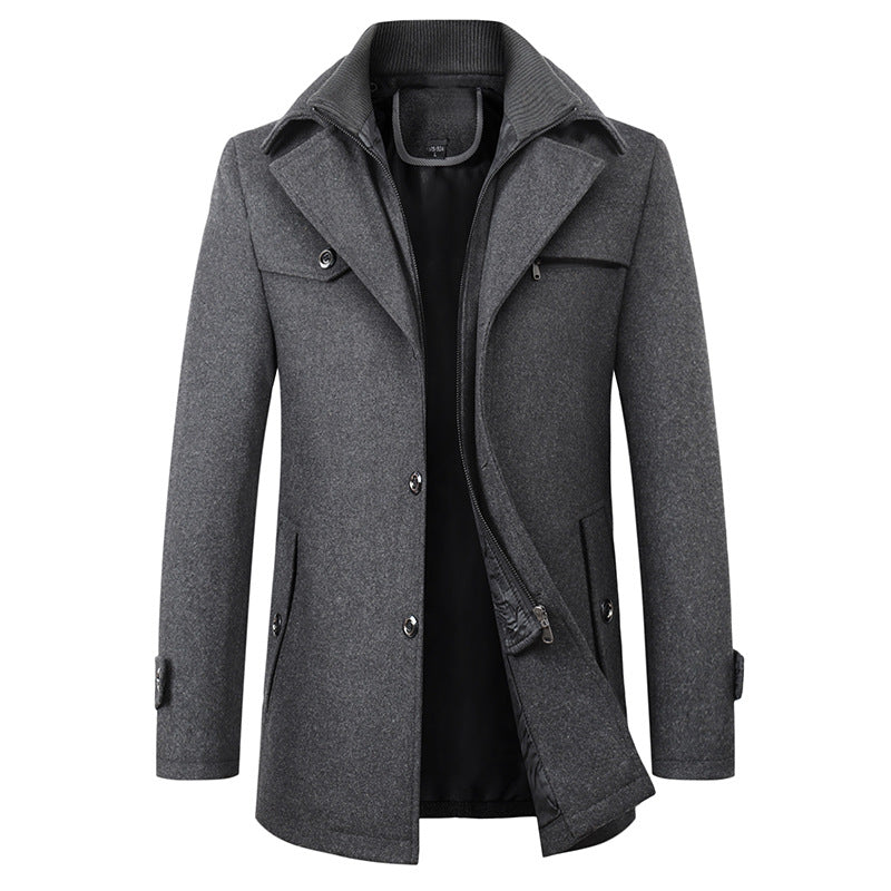 Men's Trench Coat With Classic Design