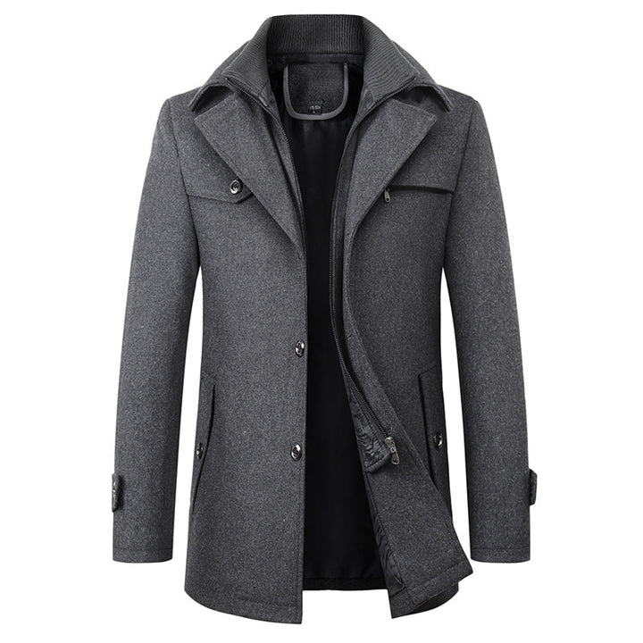 Men's Trench Coat With Classic Design