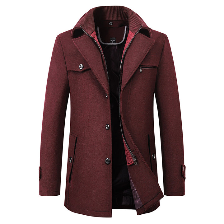 Men's Trench Coat With Classic Design