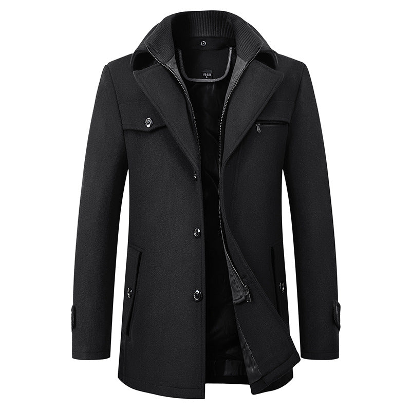 Men's Trench Coat With Classic Design