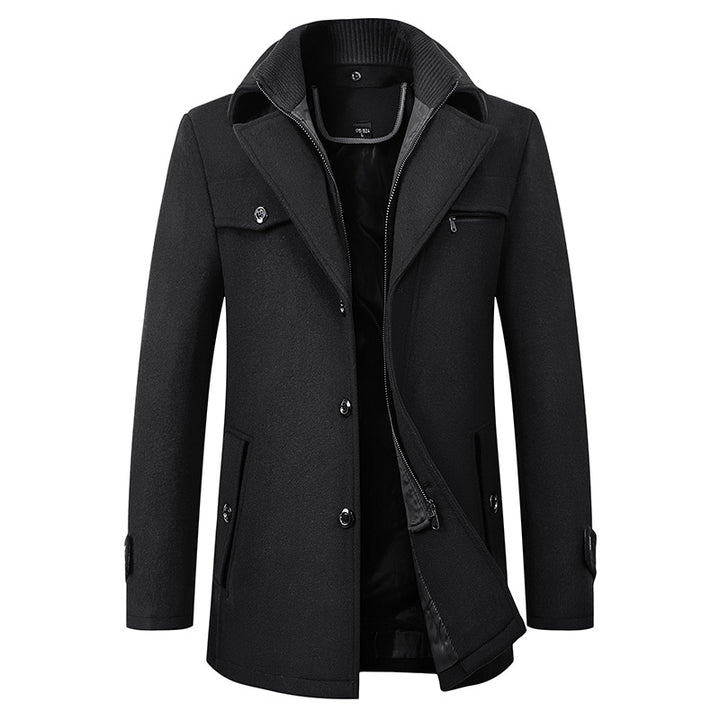 Men's Trench Coat With Classic Design