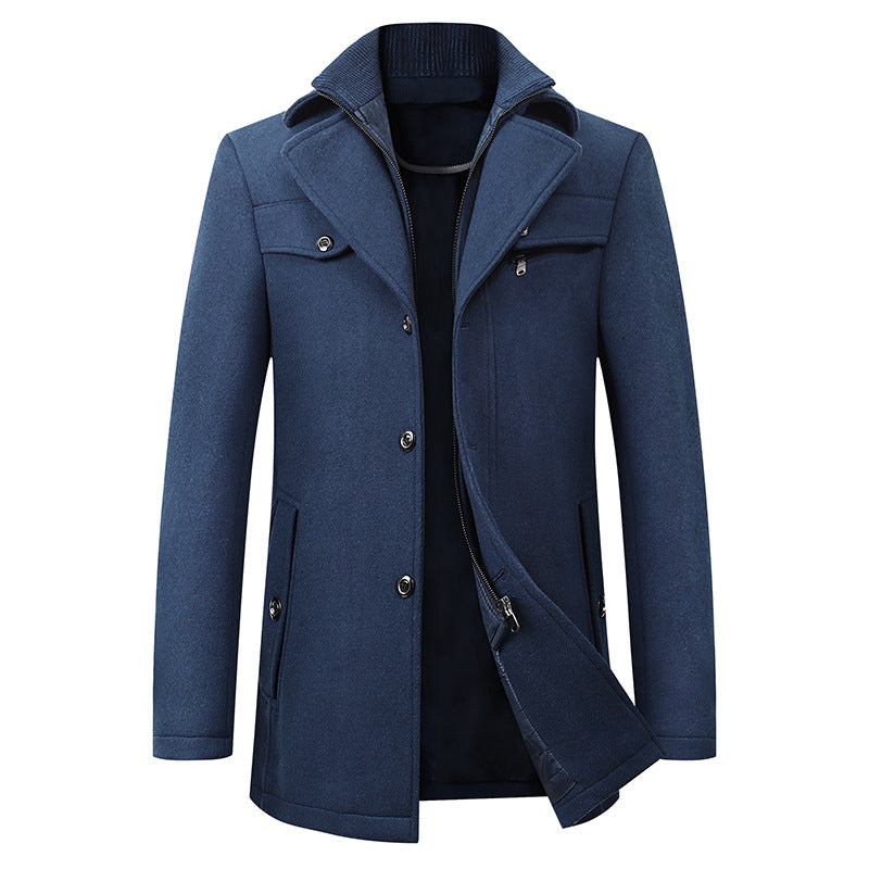 Men's Trench Coat With Classic Design