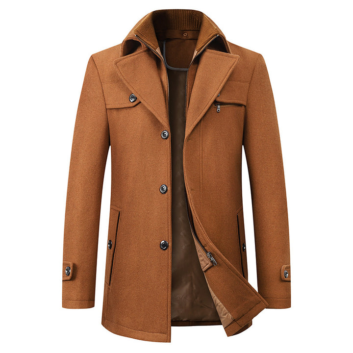 Men's Trench Coat With Classic Design