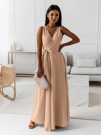 Simande | Long Dress Stylish And Elegant With V-Neck For Women