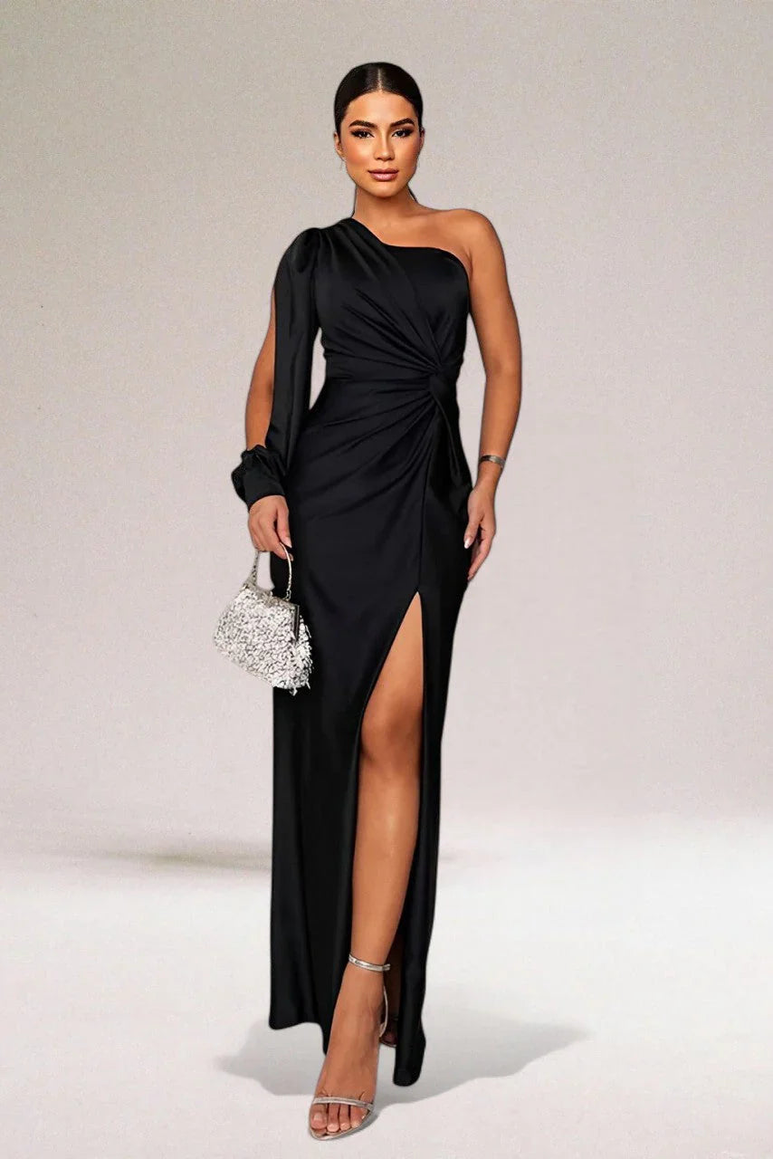 One-Shoulder Wedding Guest Dress for Women