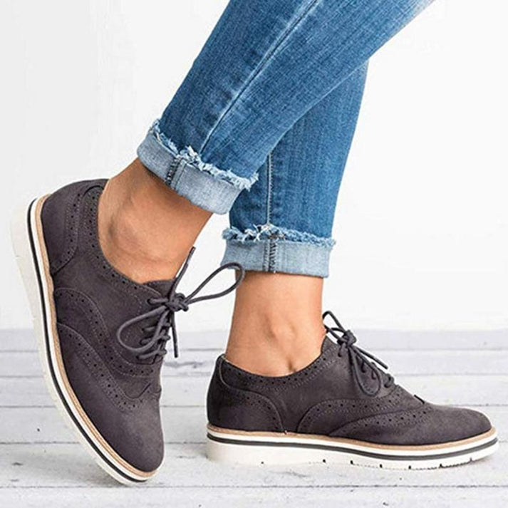 Oxford-Style Lace-Up Sneakers Women