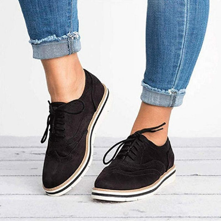 Oxford-Style Lace-Up Sneakers Women
