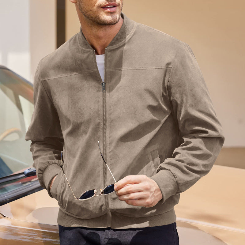 Panelled Zip-Up Jacket for Men