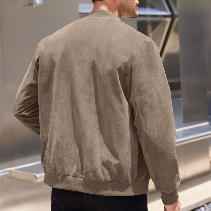 Panelled Zip-Up Jacket for Men