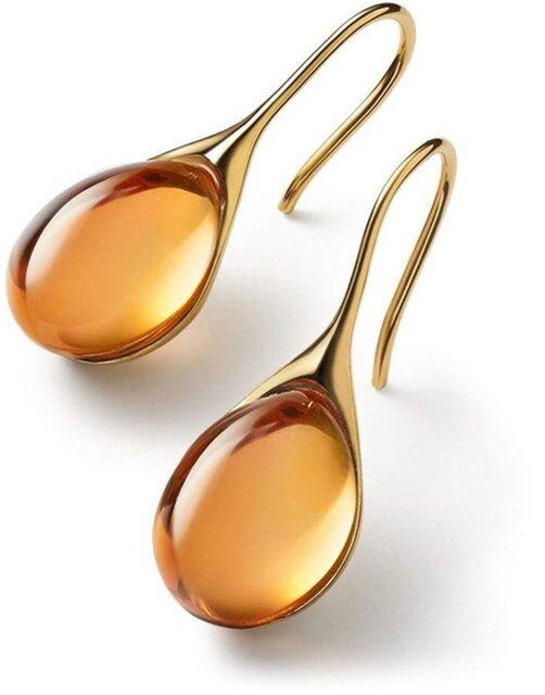 Jelet | Crystal Drop Earrings In Gold And Silver For Women