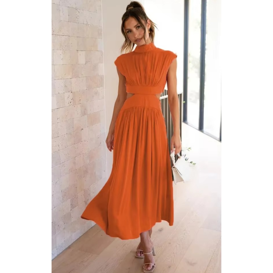 Pocketed Midi Dress for Women