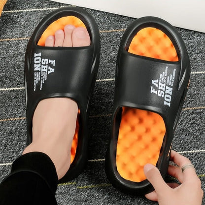 Retro orthopedic house slippers