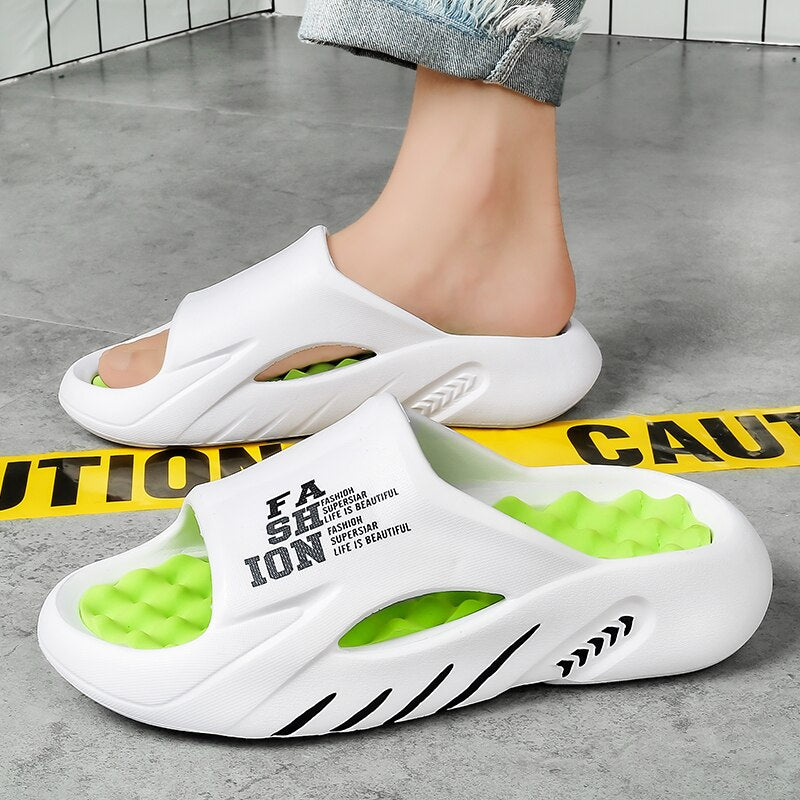 Retro orthopedic house slippers