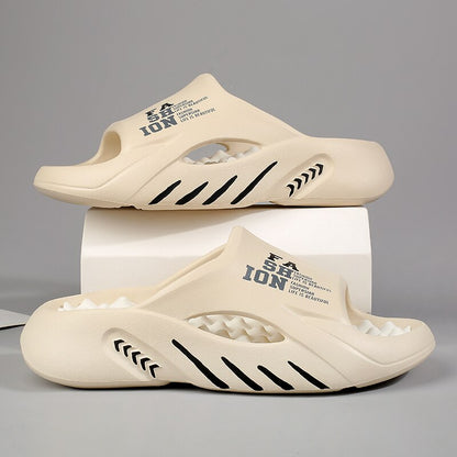 Retro orthopedic house slippers
