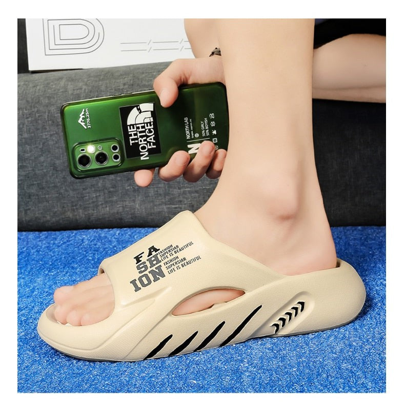 Retro orthopedic house slippers