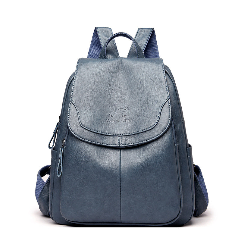 Robust Leather Backpack For Women