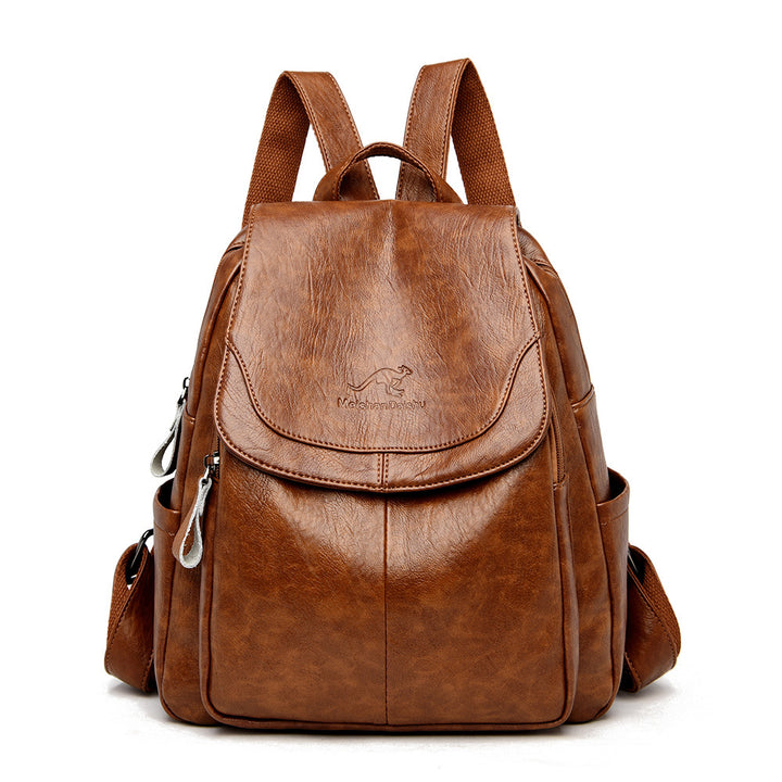 Robust Leather Backpack For Women